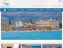 Tablet Screenshot of maliaresort.com